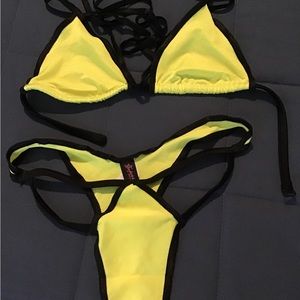 Little Swim Suit. :D  Lime green.